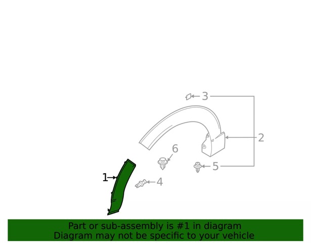 Накладка передней левой арки колеса DGH951W81A MAZDA
