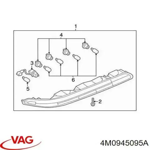 4M0945095A VAG Фонарь заднего бампера левый купить в Кривой Рог