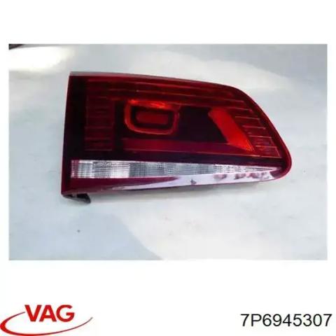 Фонарь задний левый, внутренний 7P6945307 VAG