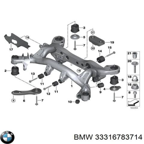 BMW 33316783714 Балка задней подвески (подрамник) в наличии Сумы
