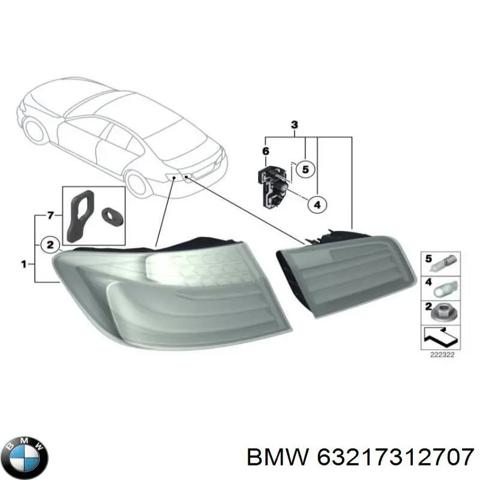 BMW 63217312707 Фонарь задний левый внешний в наличии Черновцы