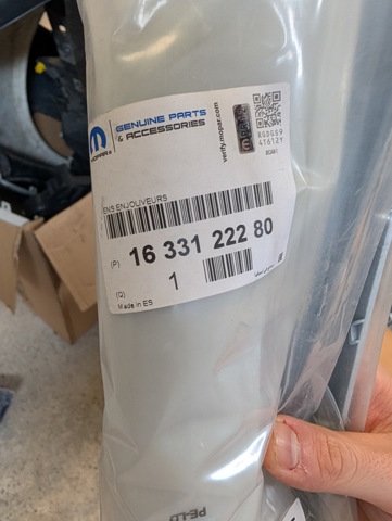 1633122280 Молдинг бампера переднего купить Харьков