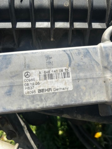 Радиатор системы EGR рециркуляции выхлопных газов A6461400875 MERCEDES