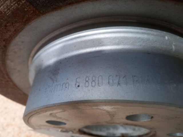 Дисковый тормоз 6880071 BMW
