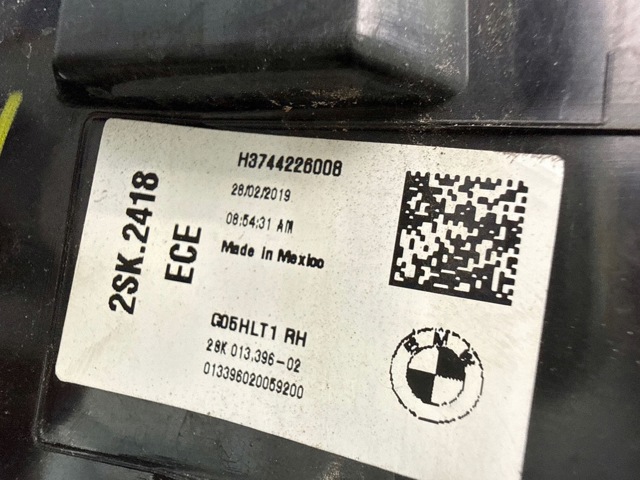 Фонарь задний правый, внешний 7442260 BMW