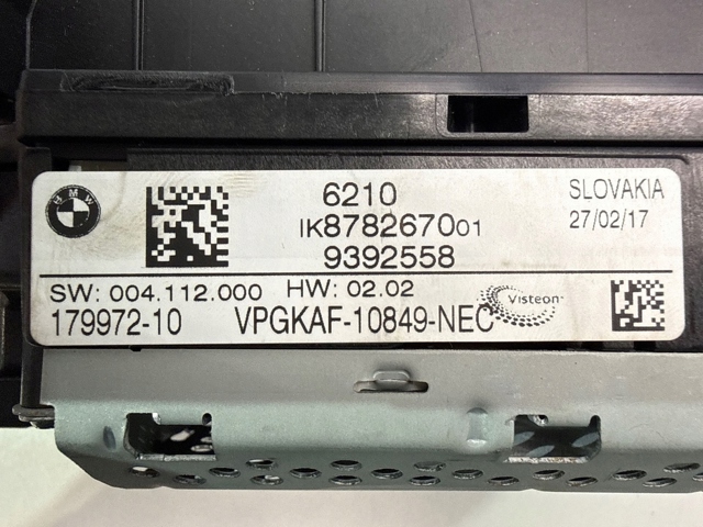 Щиток приборов 9392558 BMW