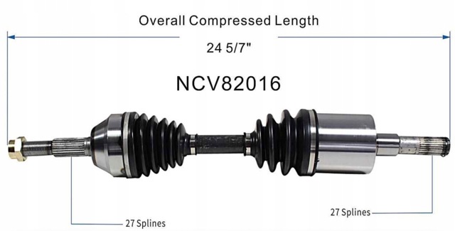 Левая полуось NCV82016 GSP