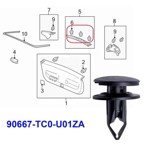 HONDA 90667TC0U01ZA в наличии Ужгород
