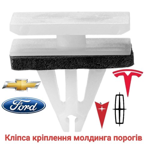 Пистон (клип) крепления накладок порогов W716351S300 FORD