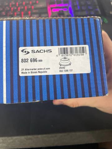 SACHS 802696 Опора амортизатора переднего в наличии Запорожье