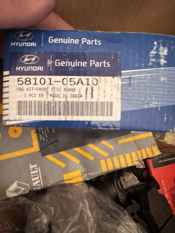 Колодки передние 5810105A10 HYUNDAI