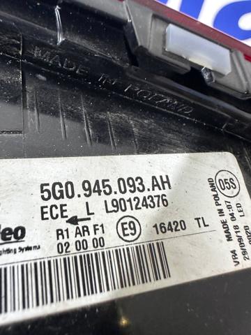 Фонарь задний левый 5E9945095B VAG