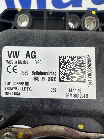 VAG 5GM880204B Подушка безопасности пассажира в наличии Одесса
