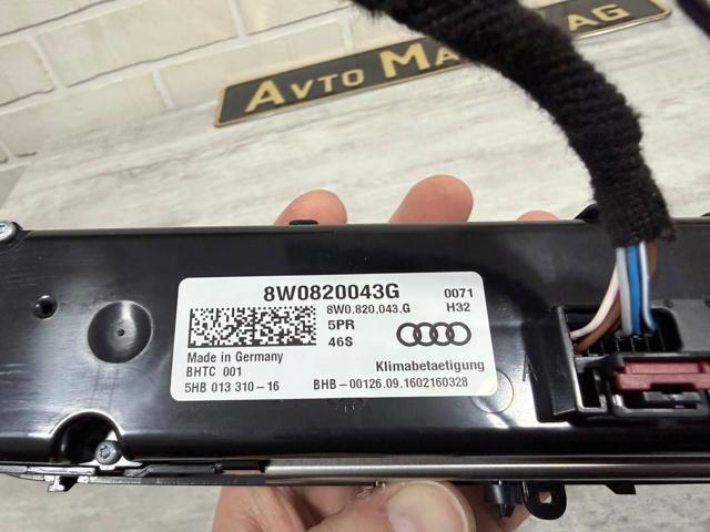 8W0820043G VAG Блок управления режимами отопления/кондиционирования купить в Ирпень