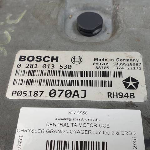 CHRYSLER 0281013530 в наличии Одесса