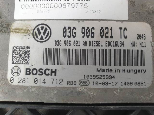 03G906021TC VAG Модуль управления (ЭБУ) двигателем купить в Львов