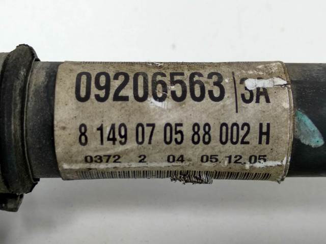 OPEL 09206563 Левая полуось в наличии Сумы