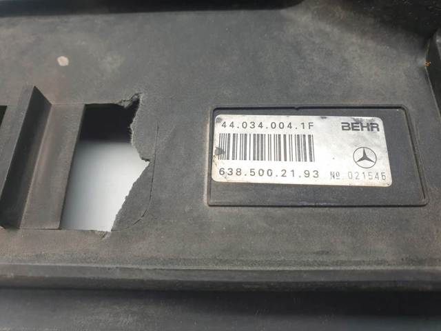 MERCEDES A6385002193 Диффузор радиатора охлаждения, в сборе с мотором и крыльчаткой в наличии Павлоград