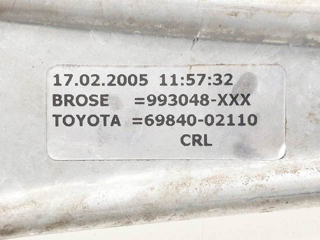 6984002110 TOYOTA Механизм стеклоподъемника двери задней левой купить в Украина