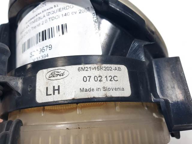FORD 6M2115K202AB Фара противотуманная левая в наличии Каменское