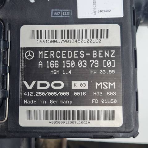 A1661500379 MERCEDES Модуль управления (ЭБУ) двигателем купить в Ужгород