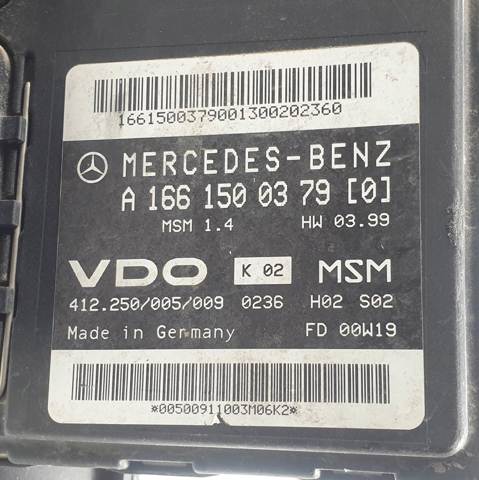 MERCEDES A166150037980 Модуль управления (ЭБУ) двигателем в наличии Днепр