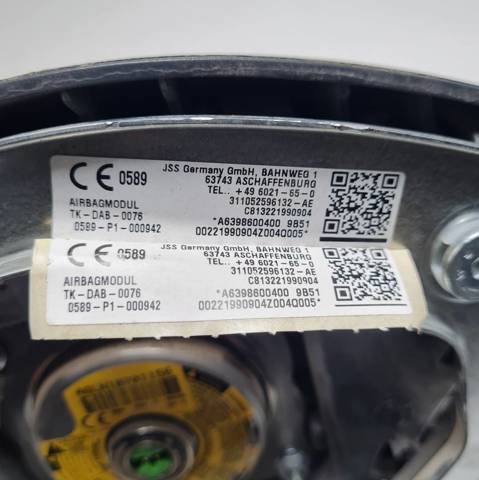 6398600400 MERCEDES Подушка безопасности (AIRBAG) водительская купить в Николаев