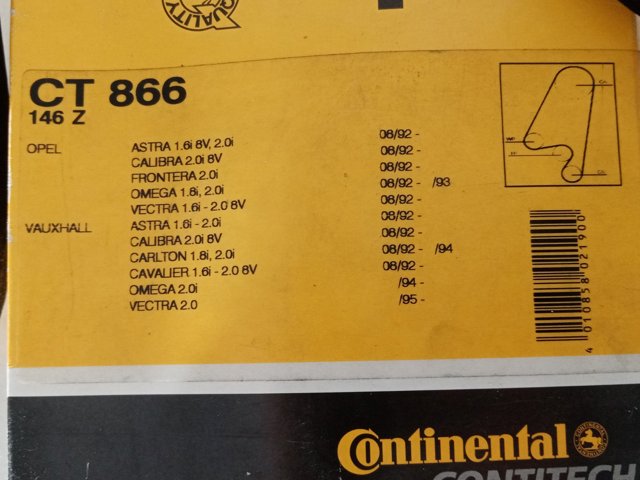 CT866 CONTINENTAL Ремень ГРМ купить в Одесса