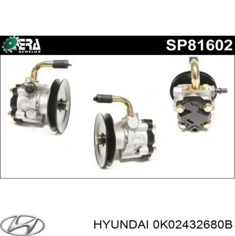 Насос гидроусилителя руля (ГУР) 0K02432680B HYUNDAI