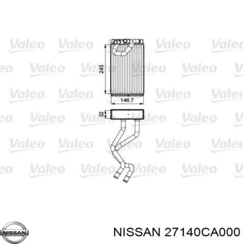 Радиатор печки 27140CA000 NISSAN