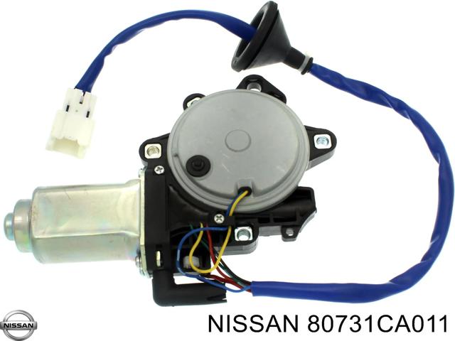 Мотор стеклоподъемника двери передней, левой 80731CA011 NISSAN
