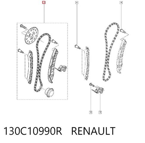Набор цепи грм 130C10990R RENAULT