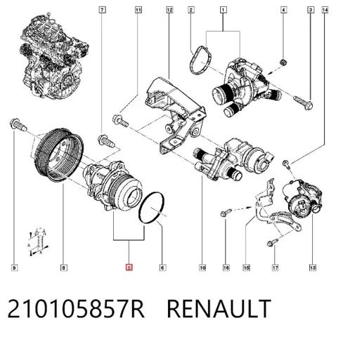 Насос водяной Nissan Navara NP300 IV