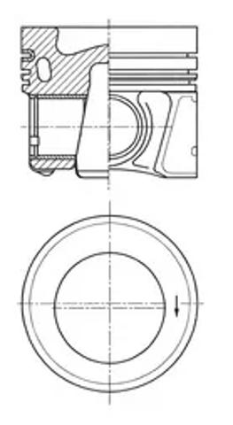 Поршня на 1 цилиндр, STD 41936600 KOLBENSCHMIDT
