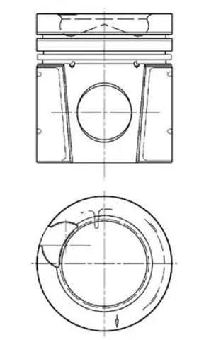 Поршень в сборе 94896600 KOLBENSCHMIDT
