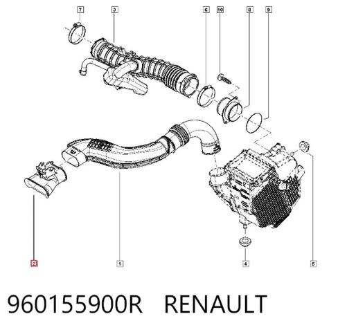Воздухозаборник 960155900R RENAULT