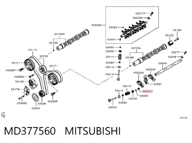 Толкатель клапана гидравлический Mitsubishi Lancer IX