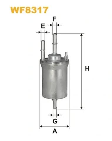 WF8317 Фильтр топливный купить Ровно