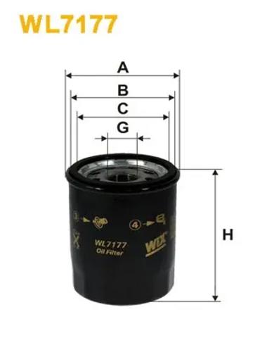 WIX WL7177 Фильтр масляный в наличии Днепр