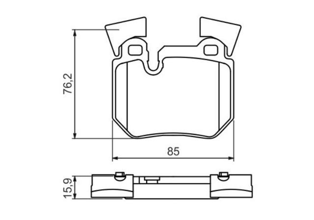 Колодки тормозные дисковые комплект 0986494421 BOSCH