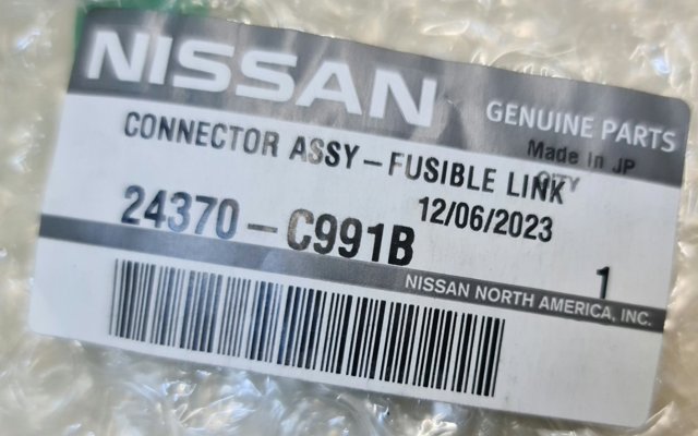 Предохранители электрических цепей 24370C991B NISSAN