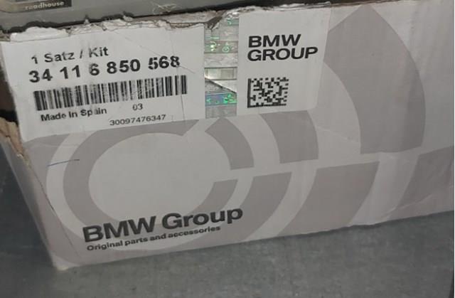 Оригинальные bmw   колодки тормозные передние дисковые 34116850568