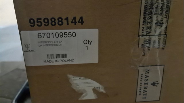 670109550 MASERATI Интеркулер купить в Ирпень