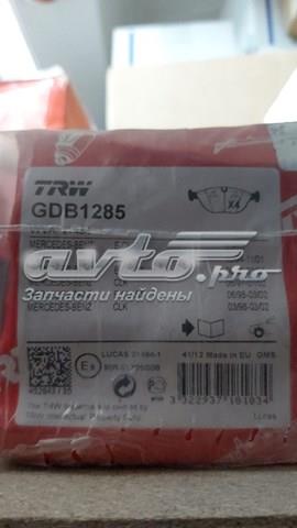 Trw колодки тормозные передние дисковые GDB1285