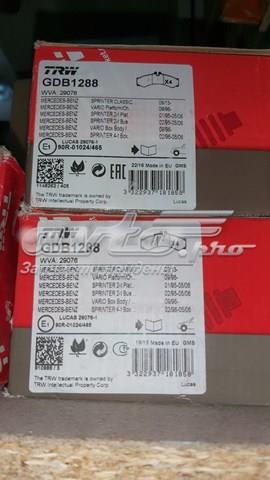 Колодки тормозные GDB1288 TRW