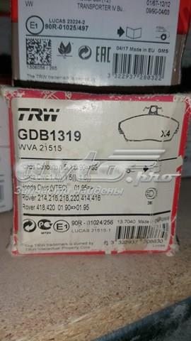 Trw колодки тормозные передние дисковые GDB1319