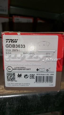 Колодки тормозные GDB3633 TRW