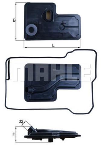 Фильтр АКПП HX270D MAHLE