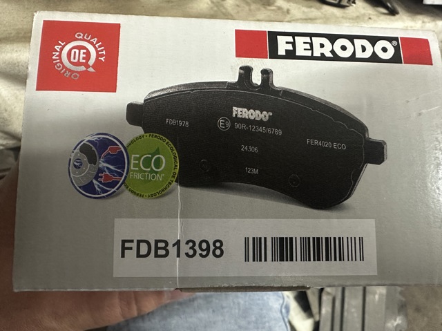 FERODO FDB1398 Передние тормозные колодки в наличии Ровно
