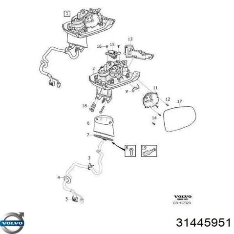 Камера заднего вида 31445951 VOLVO